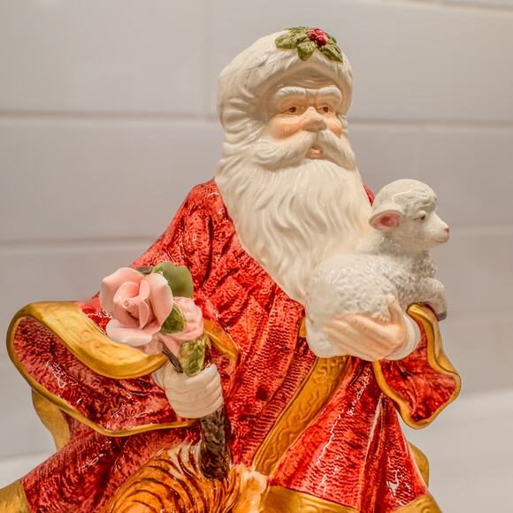 1995 Musical Peaceful Kingdom Santa-Christmas Around the World by House of Lloyd - Picture 3 of 10